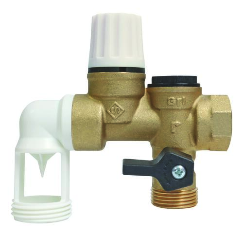 Groupe de sécurité laiton coudé